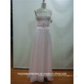 Sleeveless V-Neck Chiffon Beading Evening Dress (MJC-40322)